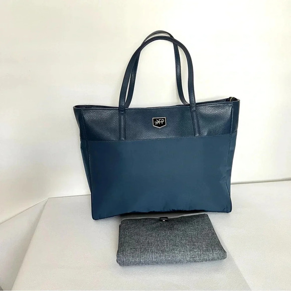 FP Freshly Picked Everyday Tote Diaper Bag Navy Blue - Picture 10 of 13